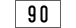 Geschwindigkeitstafel 90 km/h